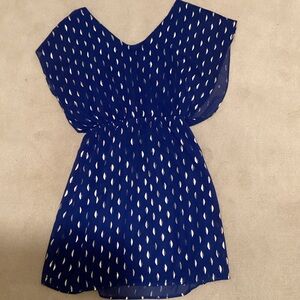 Buttons Navy Blue Womens Dress